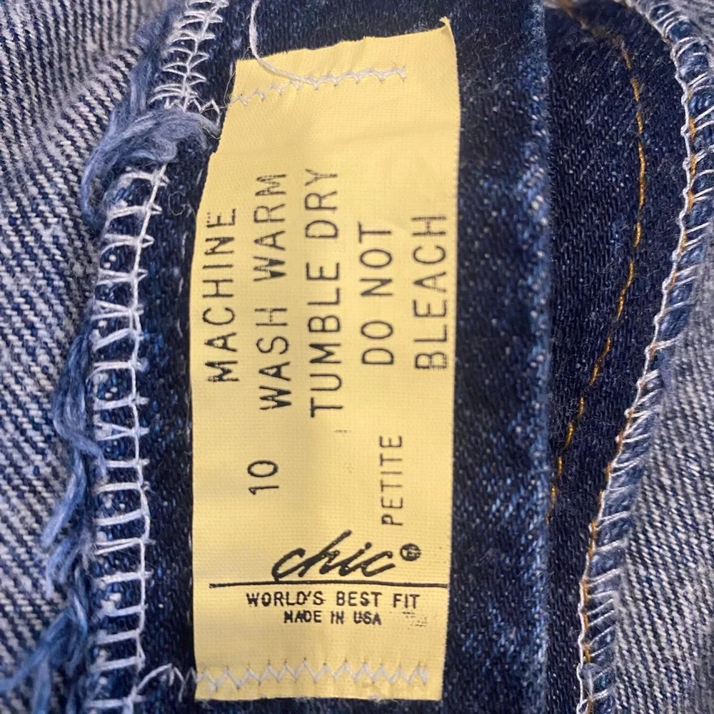 Vintage 1980's Chic Women's‎ High Waisted Acid Wash Jeans Size 10 Petite